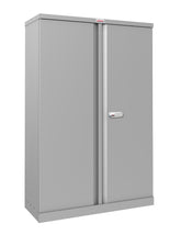 Phoenix SCL Series 2 Door 3 Shelf Steel Storage Cupboard in Grey with Electronic Lock SCL1491GGE DD